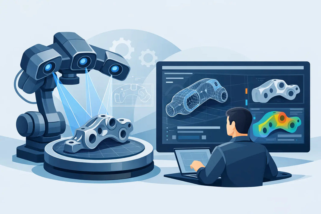 Reverse Engineering mit 3D Scan für Bauteile