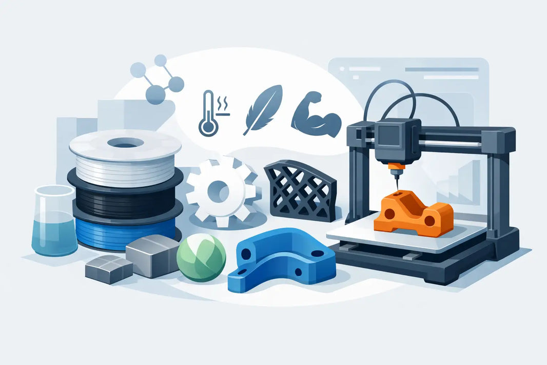 Materialauswahl 3D-Druck-Bauteile richtig treffen