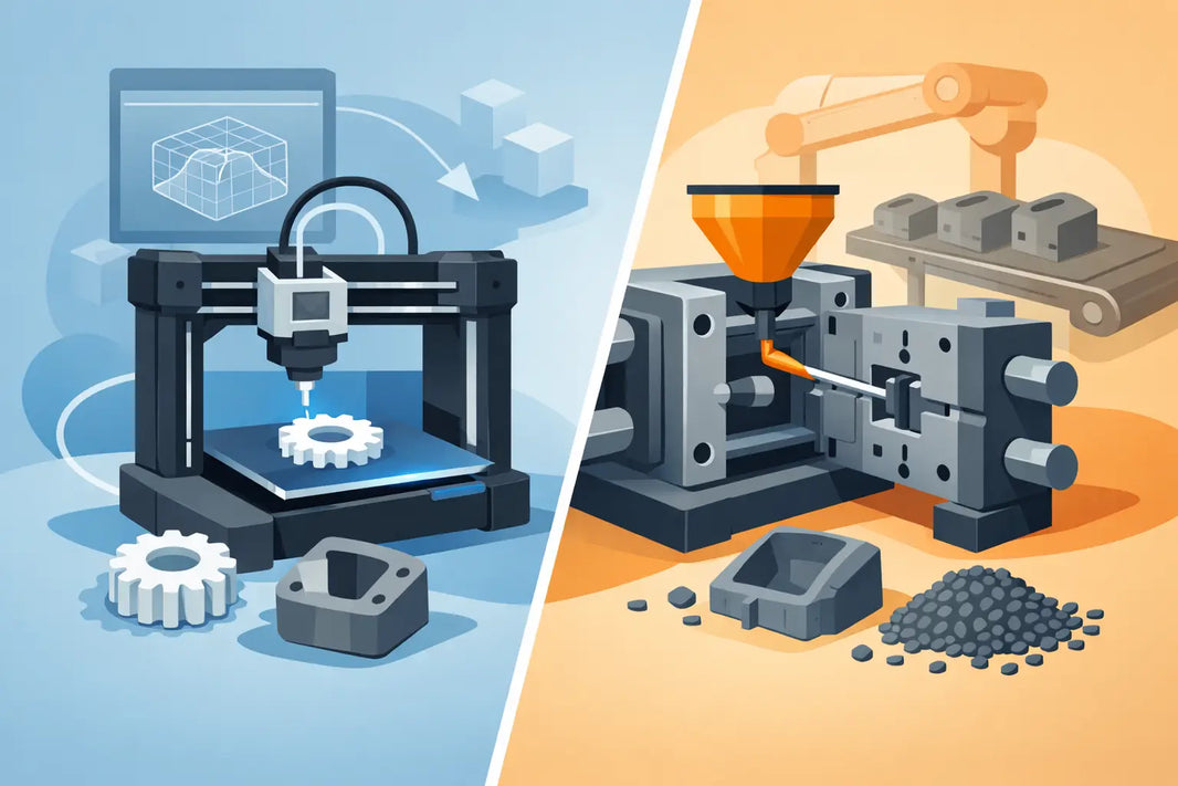 3D-Druck versus Spritzguss in der Kleinserie